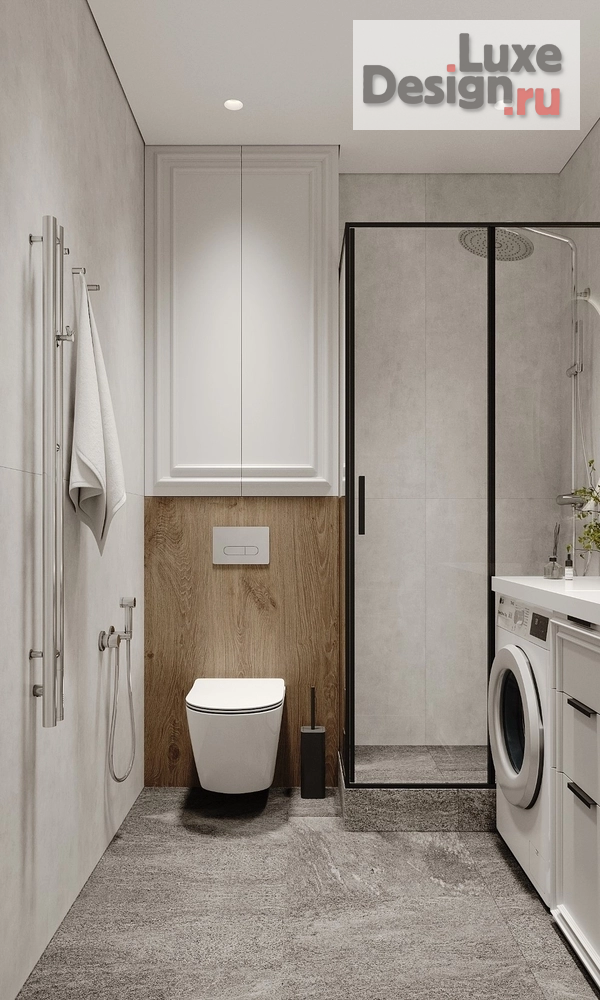 Дизайн интерьера однокомнатной квартиры "Дизайн интерьера однокомнатной квартиры "Квартира 31 м² - Набережная Иркута"" (фото 23)