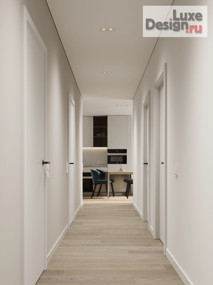 Дизайн интерьера четырехкомнатной квартиры "Квартира 98 м² - ЖК Европейский Берег" (фото 25)