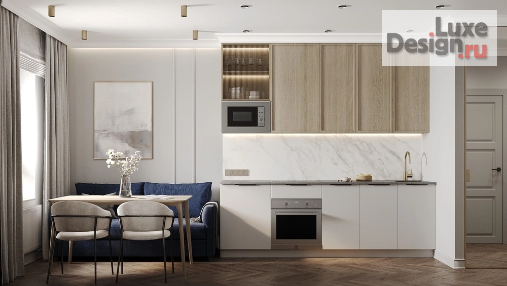 Дизайн интерьера однокомнатной квартиры "Дизайн интерьера однокомнатной квартиры "Квартира 31 м² - Набережная Иркута"" (фото 9)