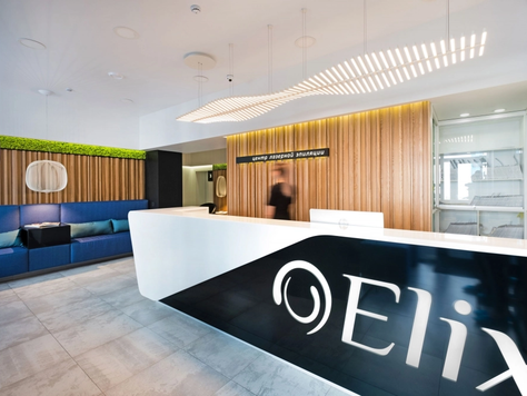 Дизайн интерьера офиса в Новосибирске "ELIX"