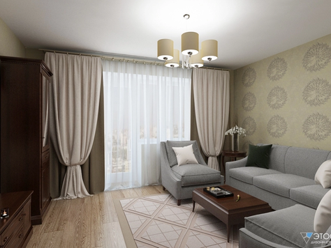 Дизайн интерьера гостиной в Новосибирске "Гостиная"